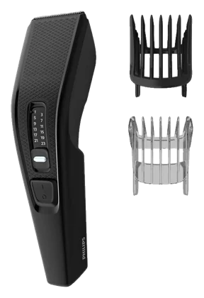 Imagine produs: Aparat de tuns Philips HC3510/15, pieptene ajustabil, 0.5-23mm, 13 trepte, cu fir (Negru)