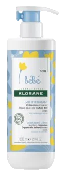 Imagine produs: Klorane Bébé Calendula lapte de corp hidratant pentru nou-născuți și copii