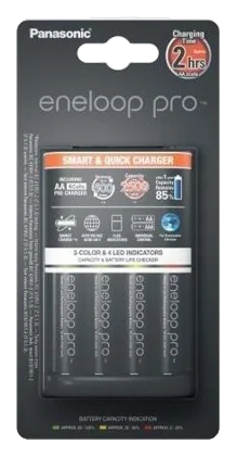Imagine produs: Incarcator Foto Panasonic K-KJ55HCD40E + 4 x R6/AA, 2500 mAh