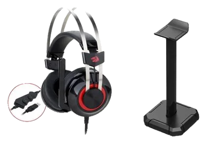Imagine produs: Casti Gaming cu Microfon Redragon Talos, USB, cu suport (Negru)